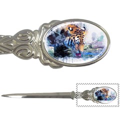 Tiger Drink Animal Art Abstract Letter Openers by Celenk