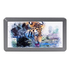 Tiger Drink Animal Art Abstract Memory Card Reader (mini) by Celenk