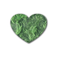 Geological Surface Background Rubber Coaster (heart)  by Celenk