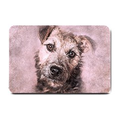 Dog Pet Terrier Art Abstract Small Doormat  by Celenk