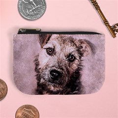 Dog Pet Terrier Art Abstract Mini Coin Purses by Celenk