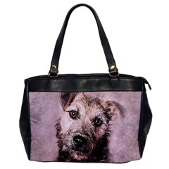 Dog Pet Terrier Art Abstract Office Handbags by Celenk