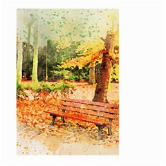 Tree Park Bench Art Abstract Large Garden Flag (two Sides) by Celenk