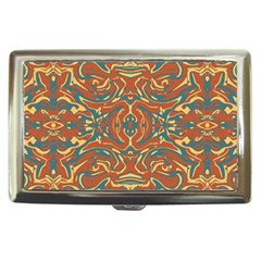 Multicolored Abstract Ornate Pattern Cigarette Money Cases by dflcprints