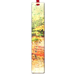 Tree Park Bench Art Abstract Large Book Marks by Celenk