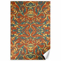 Multicolored Abstract Ornate Pattern Canvas 20  X 30   by dflcprints