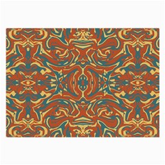 Multicolored Abstract Ornate Pattern Large Glasses Cloth (2-side) by dflcprints