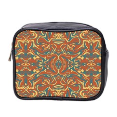 Multicolored Abstract Ornate Pattern Mini Toiletries Bag 2-side by dflcprints