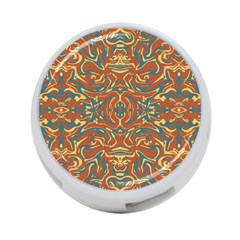 Multicolored Abstract Ornate Pattern 4-port Usb Hub (one Side) by dflcprints