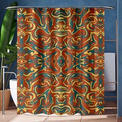 Multicolored Abstract Ornate Pattern Shower Curtain 60  X 72  (medium)  by dflcprints