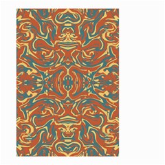 Multicolored Abstract Ornate Pattern Small Garden Flag (two Sides) by dflcprints