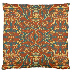 Multicolored Abstract Ornate Pattern Standard Flano Cushion Case (two Sides) by dflcprints