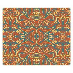 Multicolored Abstract Ornate Pattern Double Sided Flano Blanket (small)  by dflcprints