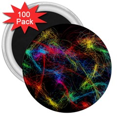 Background Light Glow Abstract Art 3  Magnets (100 Pack) by Celenk