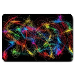 Background Light Glow Abstract Art Large Doormat  by Celenk