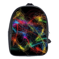 Background Light Glow Abstract Art School Bag (large) by Celenk