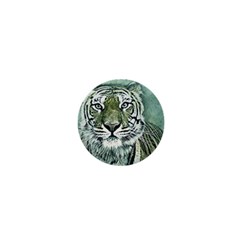 Tiger Cat Art Abstract Vintage 1  Mini Buttons by Celenk