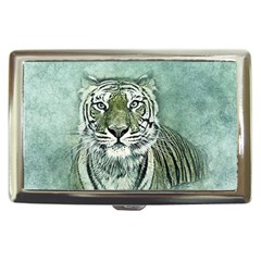 Tiger Cat Art Abstract Vintage Cigarette Money Cases by Celenk