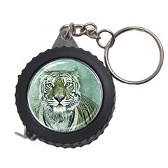 Tiger Cat Art Abstract Vintage Measuring Tape by Celenk