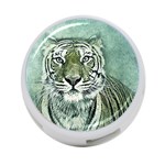 Tiger Cat Art Abstract Vintage 4-Port USB Hub (Two Sides)  Front