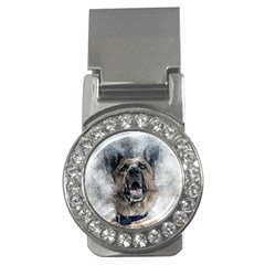 Dog Pet Art Abstract Vintage Money Clips (cz)  by Celenk