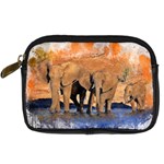 Elephants Animal Art Abstract Digital Camera Cases Front