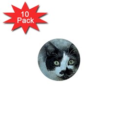 Cat Pet Art Abstract Vintage 1  Mini Magnet (10 Pack)  by Celenk