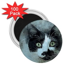 Cat Pet Art Abstract Vintage 2 25  Magnets (100 Pack)  by Celenk