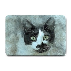 Cat Pet Art Abstract Vintage Small Doormat  by Celenk