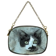 Cat Pet Art Abstract Vintage Chain Purses (one Side)  by Celenk