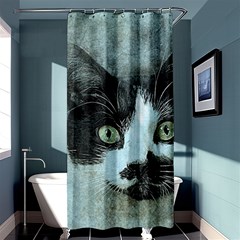 Cat Pet Art Abstract Vintage Shower Curtain 36  X 72  (stall)  by Celenk