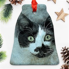 Cat Pet Art Abstract Vintage Bell Ornament (two Sides) by Celenk