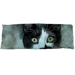 Cat Pet Art Abstract Vintage Body Pillow Case Dakimakura (two Sides) by Celenk