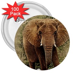 Elephant Animal Art Abstract 3  Buttons (100 Pack)  by Celenk