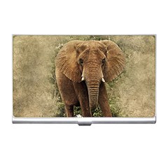 Elephant Animal Art Abstract Business Card Holders by Celenk