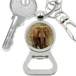 Elephant Animal Art Abstract Button Necklaces Front