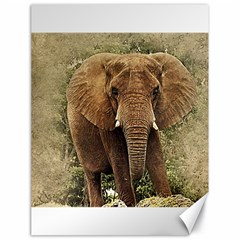 Elephant Animal Art Abstract Canvas 18  X 24   by Celenk