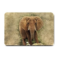 Elephant Animal Art Abstract Small Doormat  by Celenk