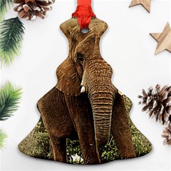 Elephant Animal Art Abstract Christmas Tree Ornament (two Sides) by Celenk