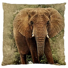 Elephant Animal Art Abstract Large Cushion Case (two Sides) by Celenk