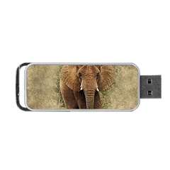 Elephant Animal Art Abstract Portable Usb Flash (one Side) by Celenk