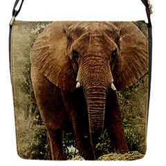 Elephant Animal Art Abstract Flap Messenger Bag (s) by Celenk