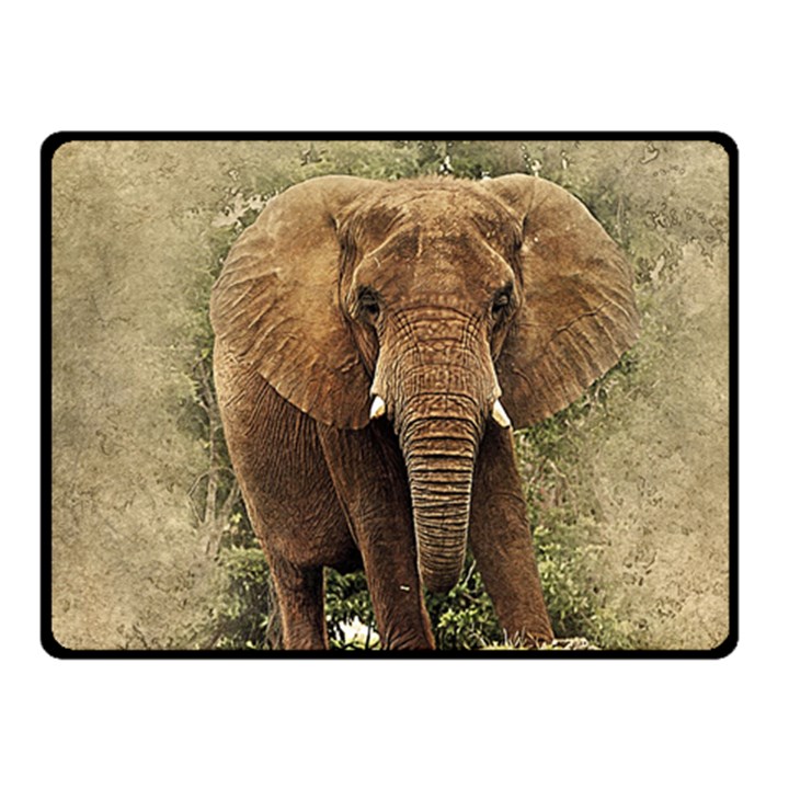 Elephant Animal Art Abstract Double Sided Fleece Blanket (Small) 