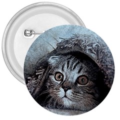 Cat Pet Art Abstract Vintage 3  Buttons by Celenk