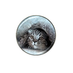 Cat Pet Art Abstract Vintage Hat Clip Ball Marker by Celenk