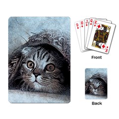 Cat Pet Art Abstract Vintage Playing Card by Celenk