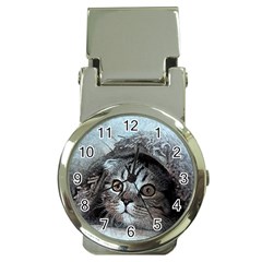 Cat Pet Art Abstract Vintage Money Clip Watches by Celenk