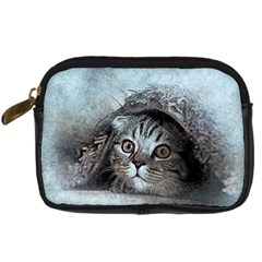 Cat Pet Art Abstract Vintage Digital Camera Cases by Celenk