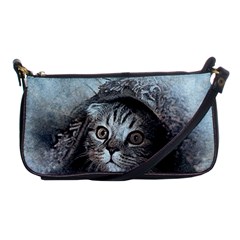 Cat Pet Art Abstract Vintage Shoulder Clutch Bags by Celenk