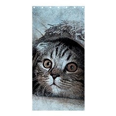 Cat Pet Art Abstract Vintage Shower Curtain 36  X 72  (stall) 